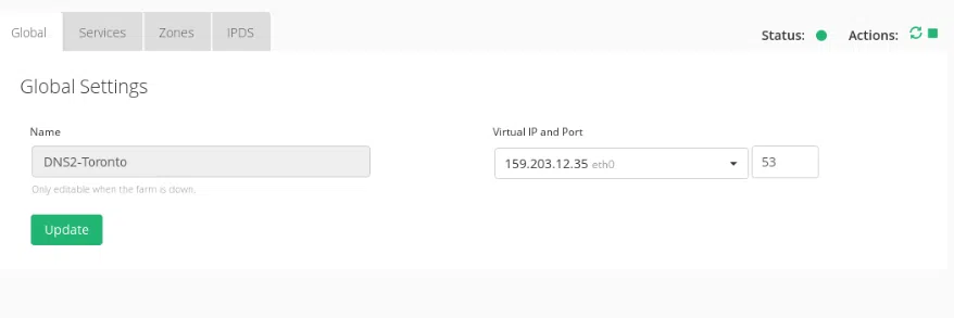 create GSLB farm in the second DR data center