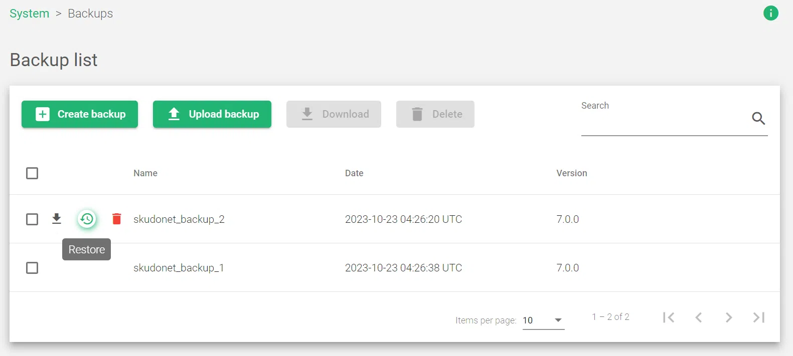 Load Balancer Backup Configurations