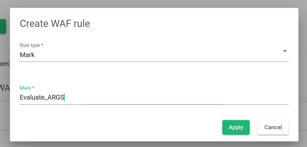 Skudonet ipds creating rule mark