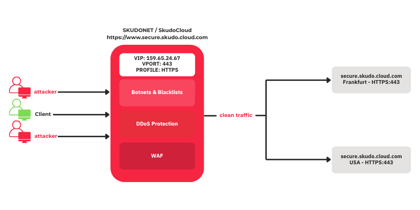 SkudoCloud network diagram